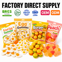 Bonbons Gélifiés Fruités en Gros, Saveurs Assorties Acidulées et Sucrées, Doux, Halal, Personnalisables, Fabricant OEM, Marque Privée, Présentoir en Vrac TIK TOK