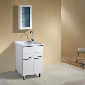 24 inch Vanity phong cách hiện đại tủ phòng tắm với treo tường tủ để bán