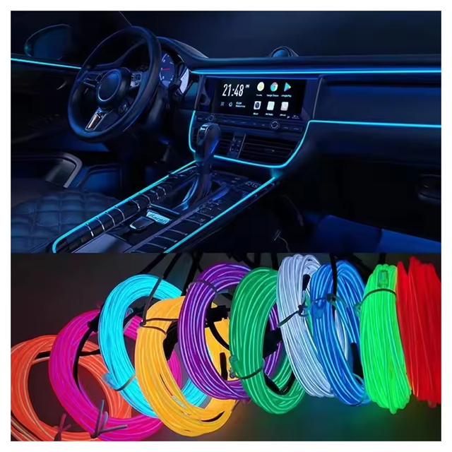 JINXIN Ambient Light Car Cold Lamp Guide Line Strip LED Modification Light Bar Atmosphere Lights