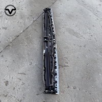 Ensemble de garniture décorative pour sortie d'air centrale du tableau de bord, référence OE 1100567-00-F, pour Tesla Model 3, garniture en aluminium pour grille d'aération du tableau de bord