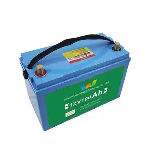 Nhà sản xuất mới liệt kê 12V 100AH Lithium ion có thể sạc lại pin LiFePO4 pin cho hệ thống lưu trữ năng lượng mặt trời