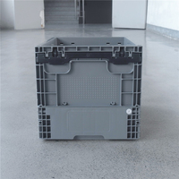 Grande caisse de rangement en PP pliable, boîte solide empilable, pliable, recyclable, caisse de manutention pour la logistique