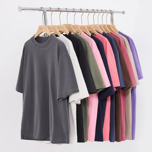 T-shirt décontracté pour homme Keepsowing en coton jersey, coupe ample, manches courtes, effet délavé, style streetwear - Product Image 4