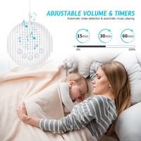 Appareil de relaxation sonore rechargeable en plastique pour bébé, pour le sommeil, les voyages et le théâtre, machine à sons automatique avec contrôle par bouton, 20 sons