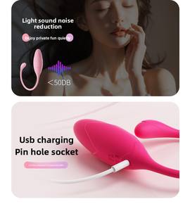 Ouluo silikon cair penuh kualitas tinggi untuk penggetar telur mainan seks lepas pasang inovatif Dengan Akses aplikasi - Product Image 3