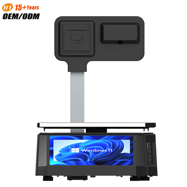 DP01 AI LCD/Digital LED Weigh Scale Label Printing Machine Cheap Cash Register Receipt Bill Print for Measuring OEM ODM