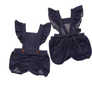 Nuovo <span class=keywords><strong>Nato</strong></span> Vestiti Del Bambino Per La Ragazza 100% Biancheria tuta del bambino appena <span class=keywords><strong>nato</strong></span> ragazzi ragazze bambino bambini solido bianco ruffle biancheria pagliaccetto - Product Image 4