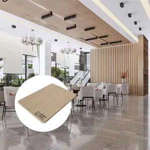Indoor Fireproof And Waterproof Decoration Fluted Wooden Wall Board Wood Plastic Composites WPC Wall Panel