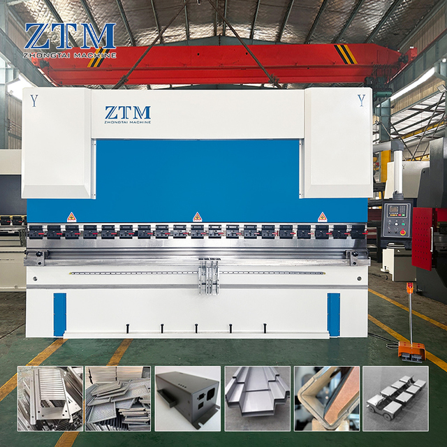 High Accuracy  Automatic NC Hydraulic Sheet Metal Bending Machine 2 Axis ESTUN E21 Control System