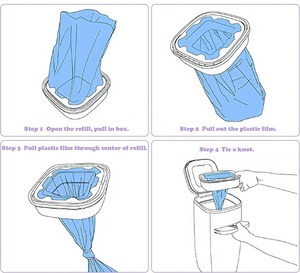 रद्दी पालतू जानवर जिन्न डायपर बिन बैग लिटर रिफिल में खुद को बदल सकते हैं - Product Image 6