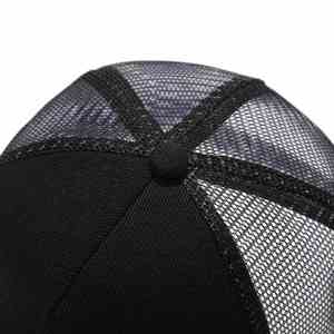 Casquette de baseball structurée personnalisée 5 panneaux Y-P Ypoong à visière plate, avec dos en maille et fermeture snapback, modèle 6006 - Product Image 5