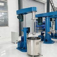 Homogénéisateur mélangeur à cisaillement élevé à levage hydraulique SUS304 pour la production de crèmes, lotions et gels cosmétiques