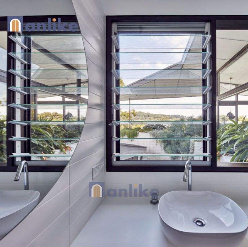 Anlike Modern Ventilation Commercial Louver Window Glass Aluminum Glass ...