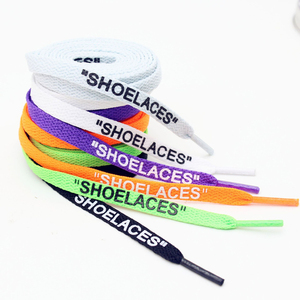 Cordones planos personalizados Olian OW con logo impreso para zapatillas OW, SB Dunks Low, Jordan y AF - Product Image 3
