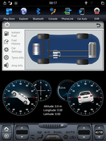 Écran tactile vertical électronique automobile, navigation GPS avec système d'exploitation Android, 4 Go de RAM, 32 Go de ROM, Wi-Fi intégré pour Ford Edge 2015-2016
