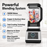 Blender Otomatis Multifungsi 6-in-1 dengan Pisau Stainless Steel dan Kontrol Touchpad untuk Smoothie, Makanan Bayi & Sup