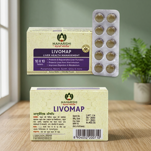 Herbes protectrices du foie hautement efficaces testées en laboratoire, comprimés Maharishi Ayurveda Livemap, anti-âge, régénère les cellules hépatiques, 3 ans - Product Image 3