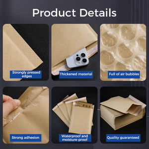 Oferta Especial: Sobres de Plástico Coextruidos Premium Negros Personalizados con Burbujas, Bolsas de Envío, Envoltorios de Burbujas Personalizados - Product Image 3