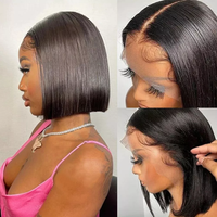Perruques Lace Front HD 613 Blonde Bob 13x4 pré-plumées en cheveux humains vierges brésiliens pour femmes, densité 250, vente en gros Goodluck