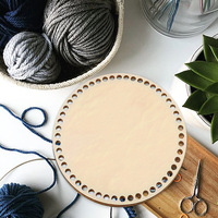 Accessoire de table décoratif en bois perforé et tressé fait main pour Pâques, la remise des diplômes, Halloween, Thanksgiving - Découpe