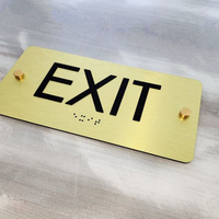 Plaque de signalisation de numéro de porte ADA en acrylique et métal personnalisable moderne avec rétroéclairage LED pour les bureaux, les entreprises, les directions et la publicité