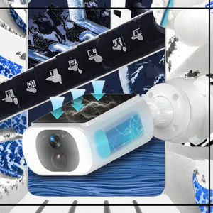 Caméra de sécurité solaire <span class=keywords><strong>ANRAN</strong></span> 3MP CMOS, caméra bullet, domicile, <span class=keywords><strong>WiFi</strong></span> 2,4 GHz, conversation bidirectionnelle, vision nocturne couleur, détection de mouvement, IP65 - Product Image 3