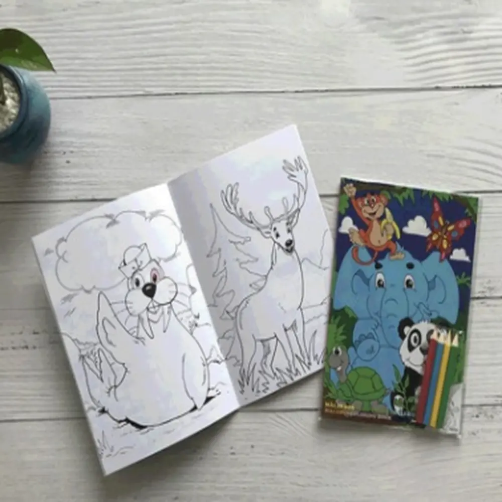 Детская история книга Мягкая обложка Детская образовательная книжка-раскраска офсетная печатная бумага на заказ