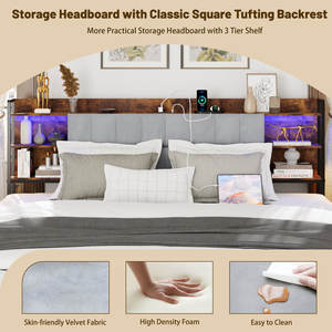 Kainice לילה מותאם אישית לילה אור עץ <span class=keywords><strong>mdf</strong></span> backres מיטה פלטפורמה מטען usb usb מיטה פלטפורמה עם אחסון המלכה עץ מודרני - Product Image 4