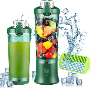 Liquidificador Portátil de Cenoura USB Recarregável, Copo Mixer de Frutas Esportivo, Liquidificador Elétrico 7.4V com Tampa para Bebidas, Liquidificador Portátil para Smoothies - Product Image 2