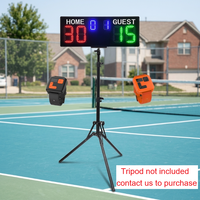 Tableau d'Affichage de Score Électronique YIZHI pour Court de Padel Extérieur et Intérieur, Contrôle à Distance et par Montre, Panneau d'Affichage Numérique LED Portable pour Tennis