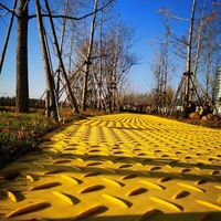Tapis de protection du sol en plastique HDPE UHMWPE haute résistance 12,7 mm anti-âge 4x8 emballage