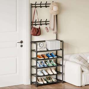 Hochwertiges, beliebtes Schuhregal mit Kleiderstange, Großhandel möglich, günstigster Preis. - Product Image 4