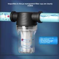 Pré-filtre transparent en PP, coton et nylon pour bouteille, filtre à sédiments, purificateur d'eau domestique, cartouche de filtre de douche, filtre à haut débit