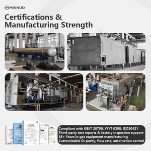 ≤ 0.55 kWh/nm³ nhà máy oxy phát hiện rò rỉ oxy lỏng + Hệ thống báo động kép (lox, LIN) - Product Image 5