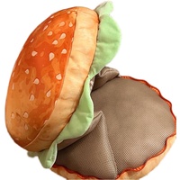 Oreiller hamburger drôle coussin canapé se plie pour ouvrir le cadeau d'anniversaire de la poupée