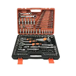 <span class=keywords><strong>150pcs</strong></span> 1/4 "& 3/8" & 1/2 'Dr "Ổ cắm thiết lập kết hợp xe tay công cụ thiết lập cho xe hơi và xe đạp - Product Image 1