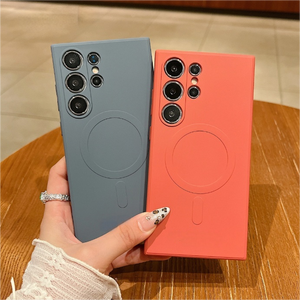 <span class=keywords><strong>Silicone</strong></span> liquido di lusso per custodia magnetica per Galaxy S25 S24 S23 S22 Ultra Plus <span class=keywords><strong>S21</strong></span> FE morbida TPU copertura antiurto - Product Image 6