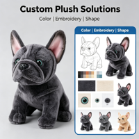 Boneka Anjing Bulldog Prancis Kustom, Boneka Anak Anjing Realistis Lembut untuk Hadiah dan Dekorasi Rumah
