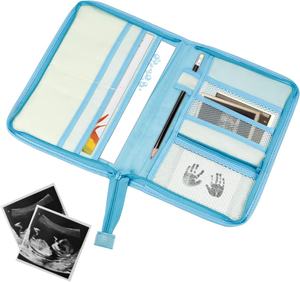 Cubierta de troncos de maternidad con estampado de patrón personalizado con bolsillos transparentes para <span class=keywords><strong>portadocumentos</strong></span> de <span class=keywords><strong>bebé</strong></span> funda para documentos - Product Image 1
