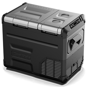 Nevera portátil de doble zona de 35/45/55L con compresor para coche, camión, camping, mini refrigerador y congelador. - Product Image 3