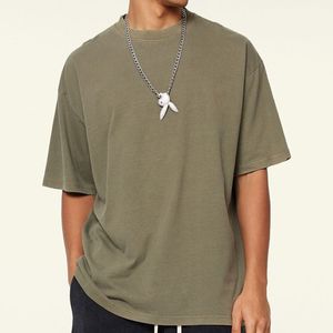 Áo thun nam mùa hè trơn, phong cách đường phố, áo thun thiết kế riêng, in thương hiệu và logo, áo thun tẩy màu acid - Product Image 2