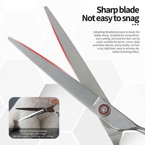 스테인리스 스틸 반려동물 강아지 미용 가위 업다운 커브 가위 날카로운 엣지 고양이 헤어 커팅 이발 도구 키트 - Product Image 5