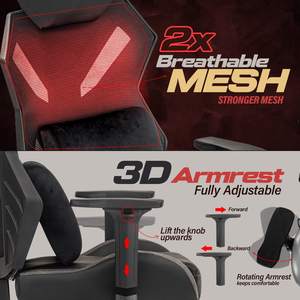 <span class=keywords><strong>Fauteuil</strong></span> d'ordinateur <span class=keywords><strong>de</strong></span> <span class=keywords><strong>bureau</strong></span> en mousse à mémoire 3D en maille respirante Chaise <span class=keywords><strong>de</strong></span> jeu en maille ergonomique multi-usages bon marché avec siège réglable - Product Image 4