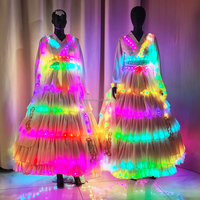 Costume Hanfu LED, robe traditionnelle chinoise, tenue de spectacle, spectacle de danse sur scène, fête, cosplay, mariage, vêtements pour événements