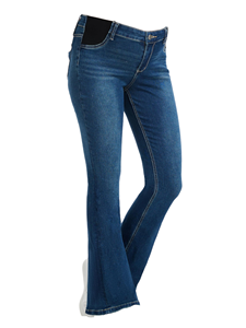 LUXE ENTERPRISES 2026 Spring New European American Women's Mid-Waist Skinny <b>Stretch</b> Breathable Vintage Flare <b>Denim</b> 100% Cotton - Product Image 1