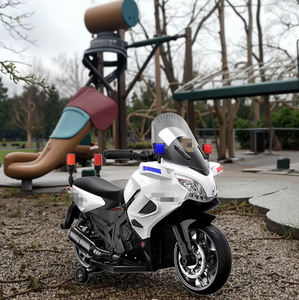 Motocicleta de policía eléctrica para niños al por mayor, juguete de paseo con sirena y luces LED, coche de plástico para niños alimentado por batería al por mayor - Product Image 2