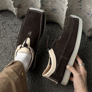 Sepatu Loafer Kasual Pria Musim Semi Terbaru, Sol Empuk Anti Selip, Model Mewah Ujung Persegi Bordir, Sepatu Slip-on <span class=keywords><strong>Fashion</strong></span>, Logo Kustom Grosir - Product Image 2