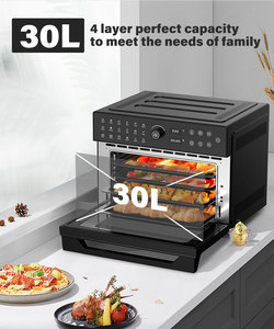 Pantalla táctil multifunción + perilla operación freidora de aire tostadora eléctrica doméstica 18 <span class=keywords><strong>en</strong></span> 1 30L horno freidoras de aire - Product Image 3