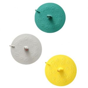 Couvre-drain de sol rond en silicone jaune anti-odeur pour toilettes et évier de cuisine - Product Image 5