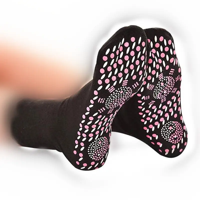 Самонагревающиеся магнитные Медицинские носки унисекс турмалиновые магнитные терапевтические удобные дышащие массажные носки